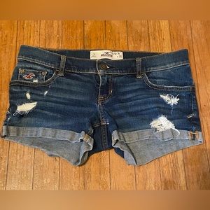 Low Rise Denim Shorts